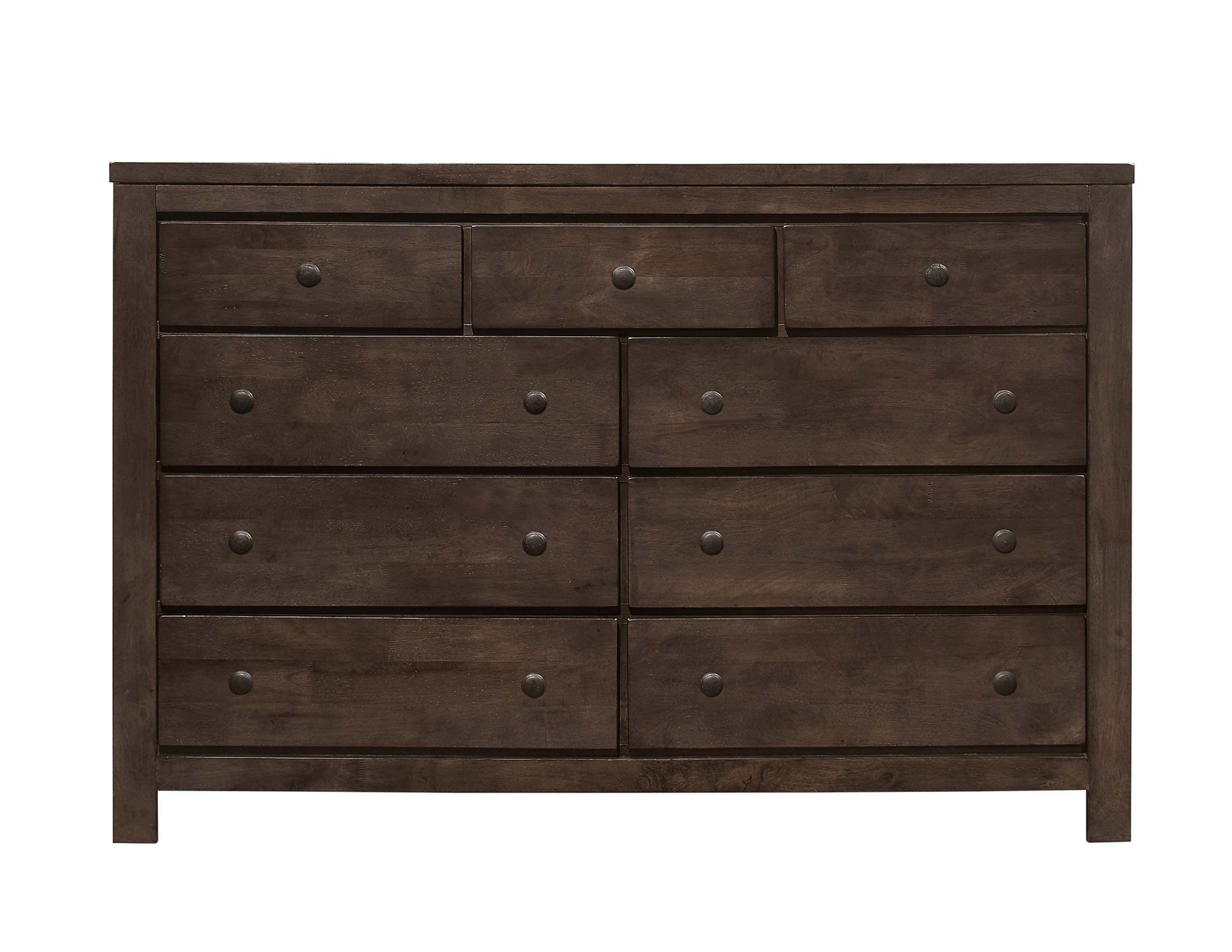 Gracie Oaks Verna Brown 9-Drawer Dresser | Wayfair