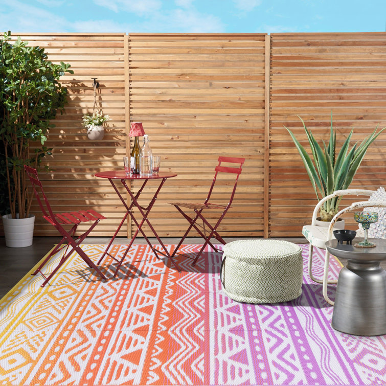 Botho Outdoor Rug Patio Waterproof Reversible Camping Rugs Plastic Straw Rv Rugs for Outside Under Awning Portable Lightweight Carpet for Backyard