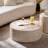 Round Coffee Table, Modern Drum Circle Coffee Table
