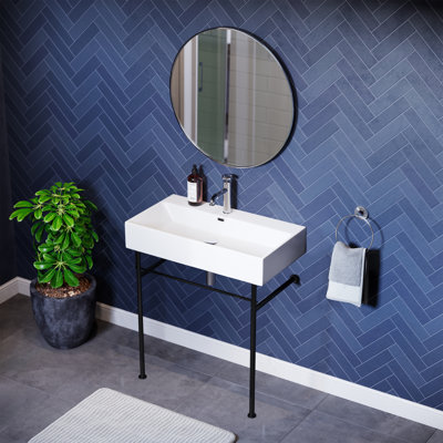 Lavabo console en céramique 30 po Claire