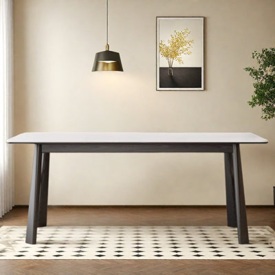 Table de salle à manger rétro de style crème