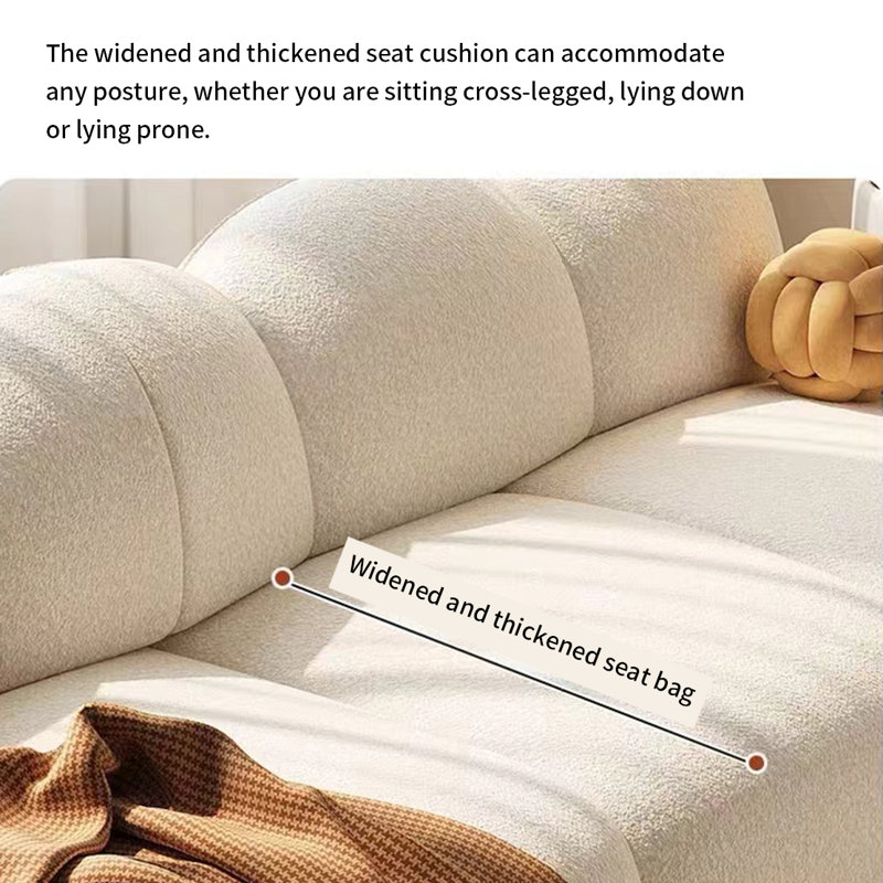 Creative sofa with Cream clouds, 31.49" H x 82.67" W x 39.37" D, 3