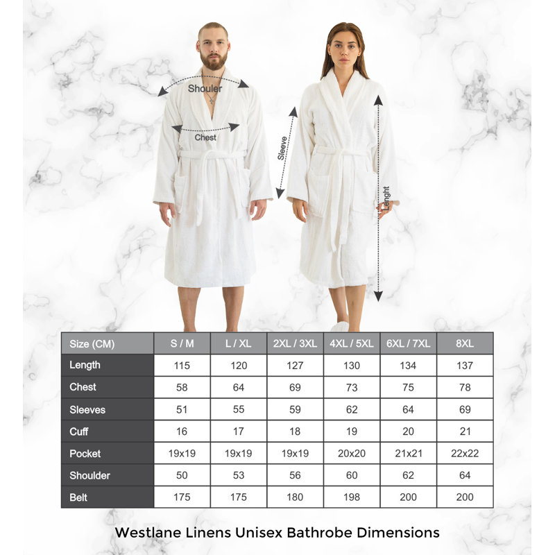 100% Cotton Bathrobe, 6XL