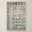 «Vermont» par Lantern Press, reproduction d'art textuel sur toile-21937837