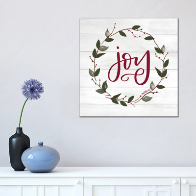 Joy 1 Piece Wrapped Canvas Painting