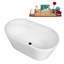 Baignoire autoportante 51 "avec drain interne Streamline-101686218