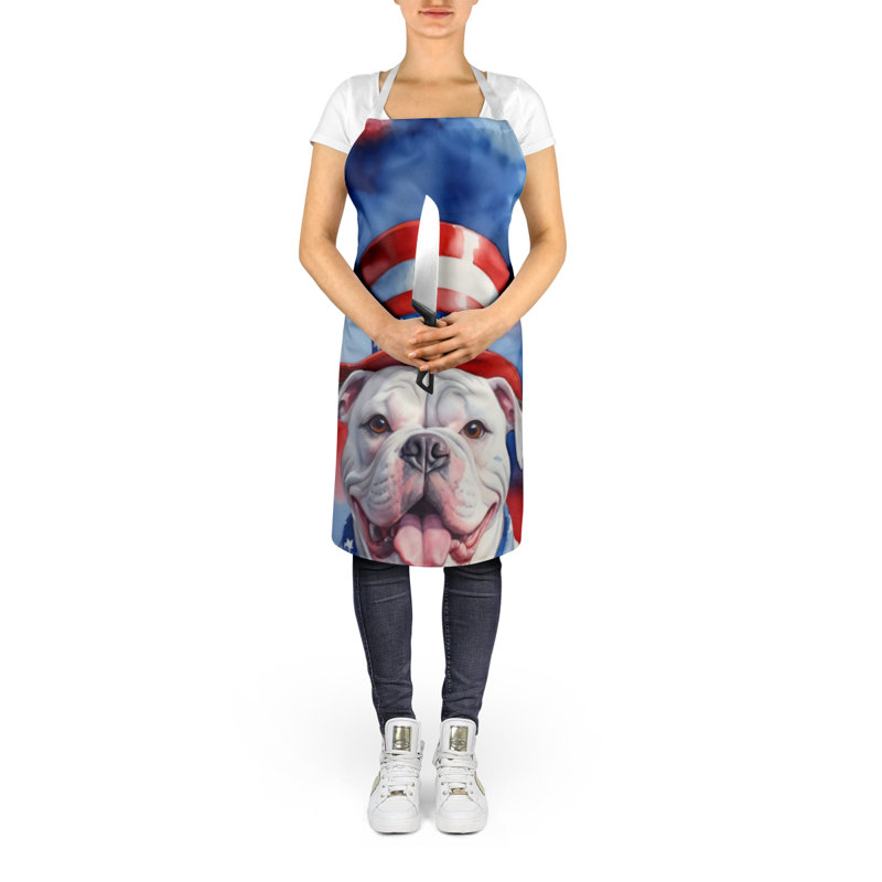 Patriotic American Apron, American Bulldog