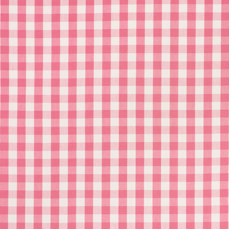 Elton Cotton Check Fabric, Magenta