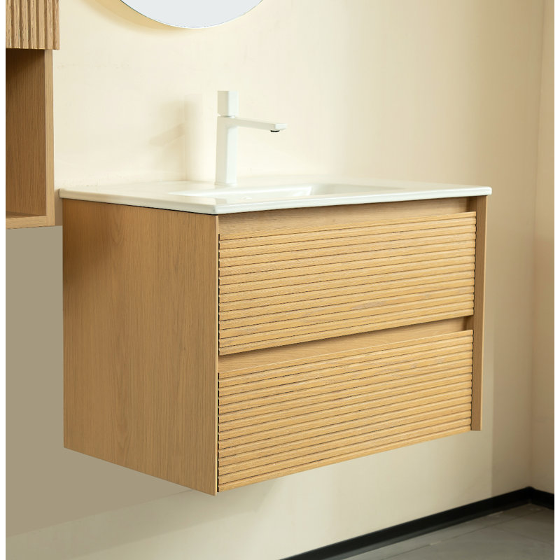 Armoire de rangement murale 24 po Eclat, Orange clair