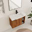  Ensemble de meuble-lavabo simple 28 po avec plateau en céramique Oakchade-546604952-546604953