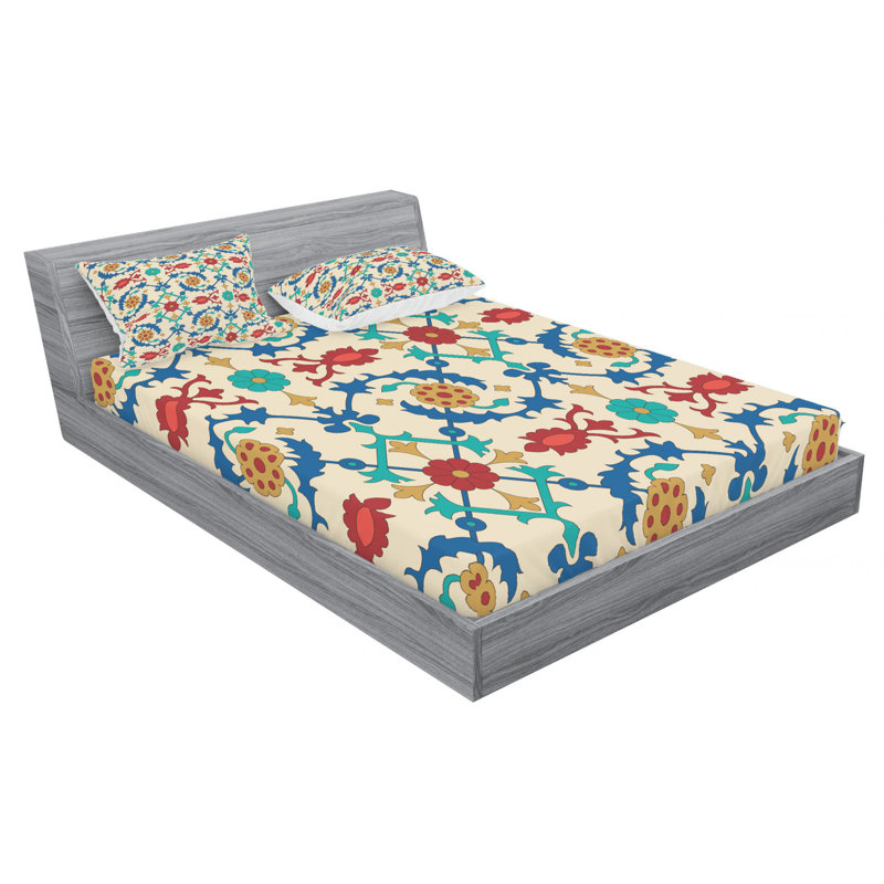 Microfiber Sheet Set, Queen Sheet Set with Fitted Sheet