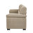 3-Seater Sofa, Camel Upholstered Couch, Modern Living Room Furniture, Textured Fabric Sofa, Minimalist Settee, Comfortable Armchair, Sturdy Frame Sofa