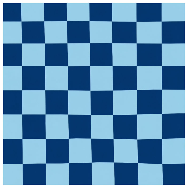 Blue Checkerboard Pattern Comforter, Twin
