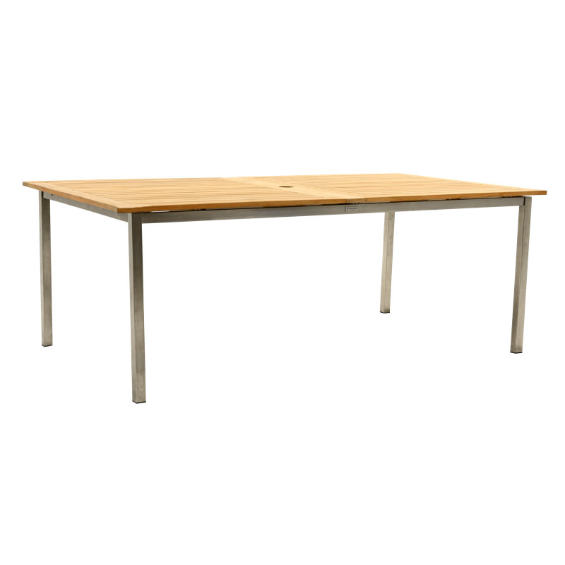 Avanti Teak Stainless Steel Outdoor Extension Table 81"-121"