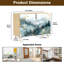 Buffet Buffet avec rangement Ethereal Mountain Pines avec 2 portes pour le salon et la cuisine