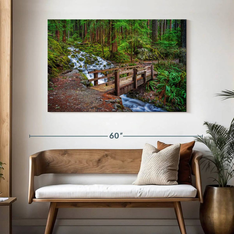 Alvord Old Olympic Forest Bridge, 32" H x 48" W