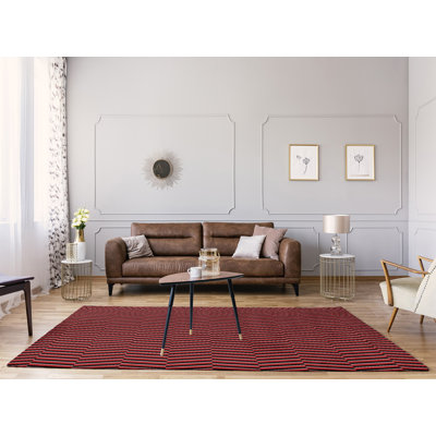 Tapis brun Fractured Stripes