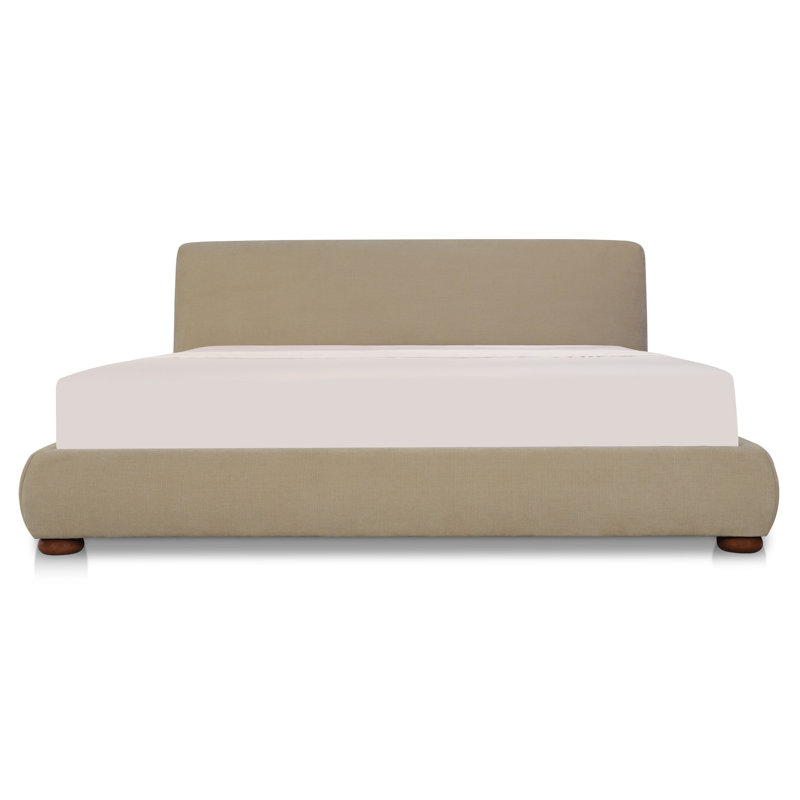 Beau King Storage Bed Speckled Light Grey, Gray, Queen