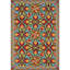 Porcelain Jar Floral Hand Hooked Wool Green/Blue/Red Area Rug-971407295