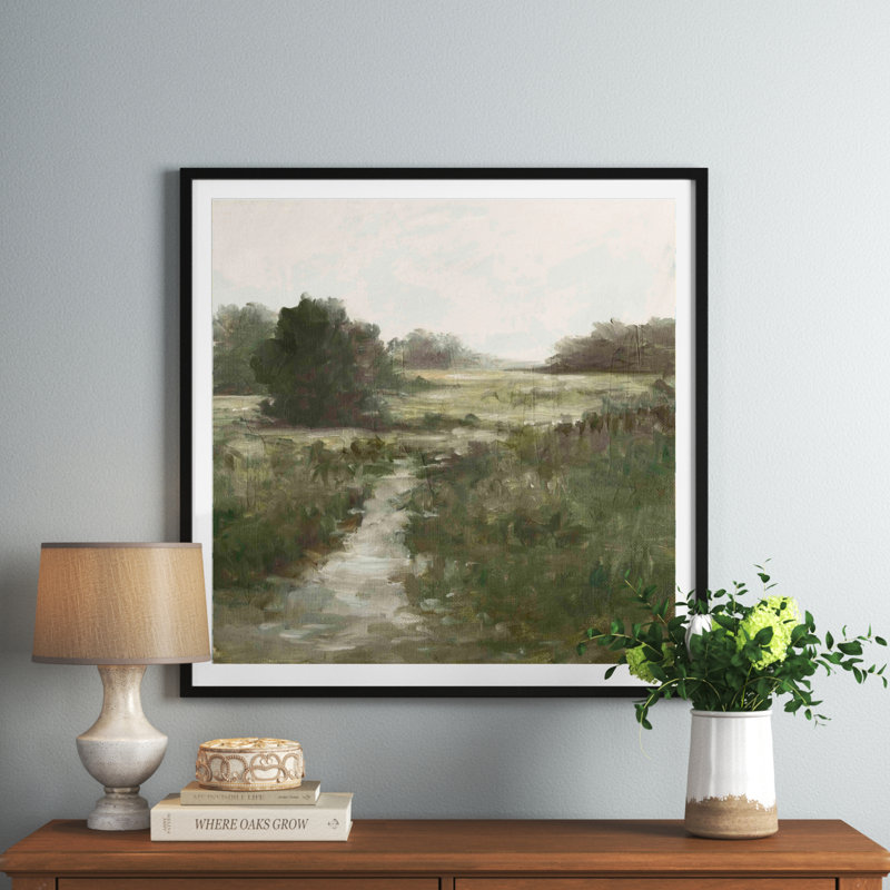 " Tranquil Fen I " by Ethan Harper Painting Print, Black, 24"H x 36"W