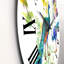 Peacocks and Iris Flowers - Horloge murale traditionnelle-60328899