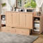 Grand lit doré, rangement fonctionnel et attrayant esthétique, peu encombrant pour le lit de la maison, espace de jour pliable, design minimaliste avec tiroirs, petites pièces convenables