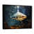 Black Floater Framed