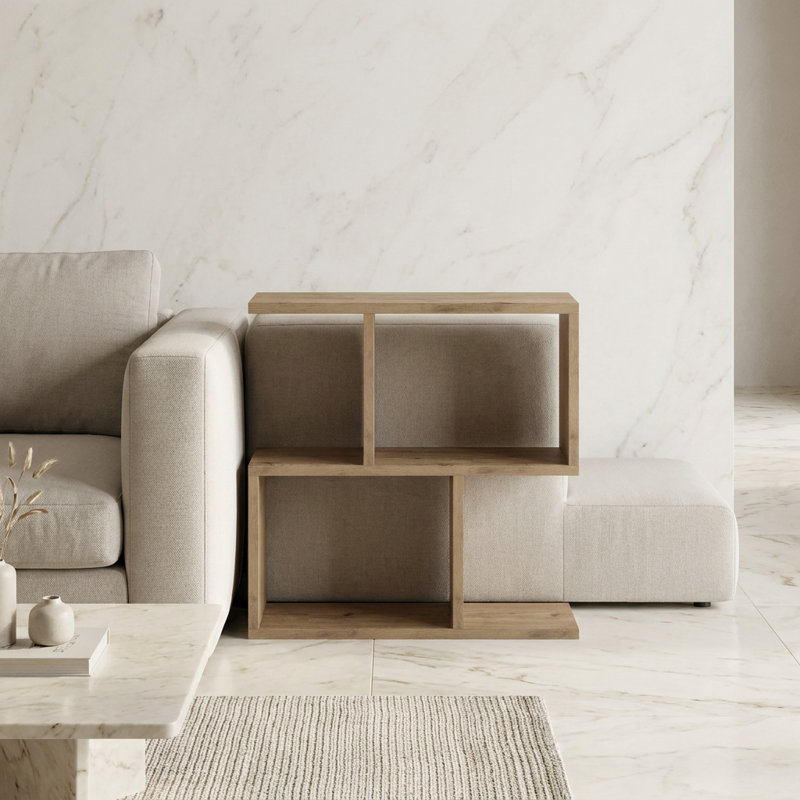 Table basse géométrique l 23,6 po x H 23,6 po x P 7,9 po