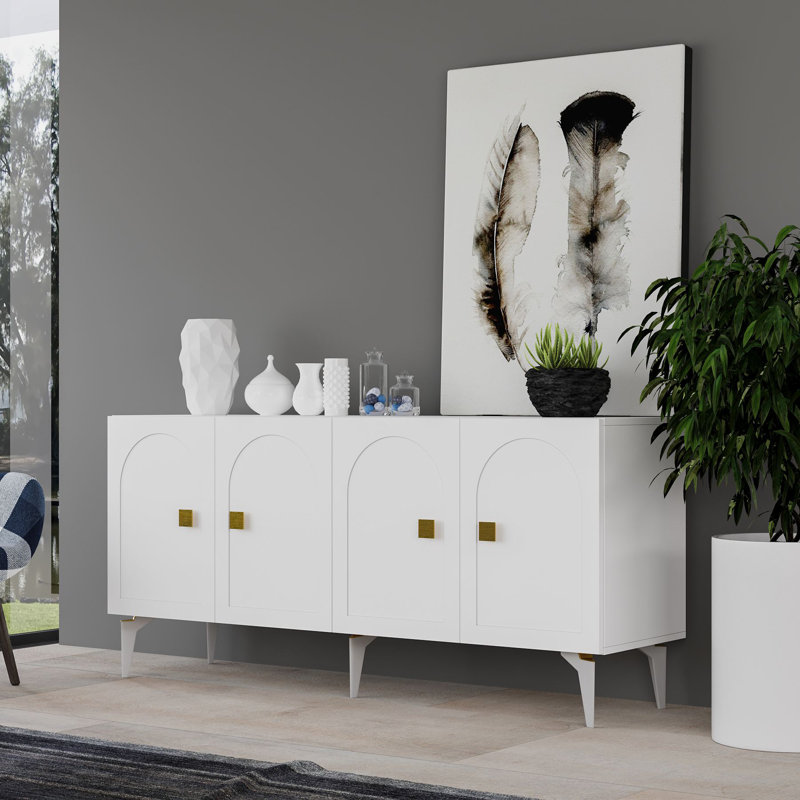 Olivia 150cm Console Table, White