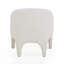 Fauteuil d'appoint en chenille crème Kris-120095352