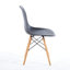 Chaise, ensemble de 4, pieds KD, siège en plastique