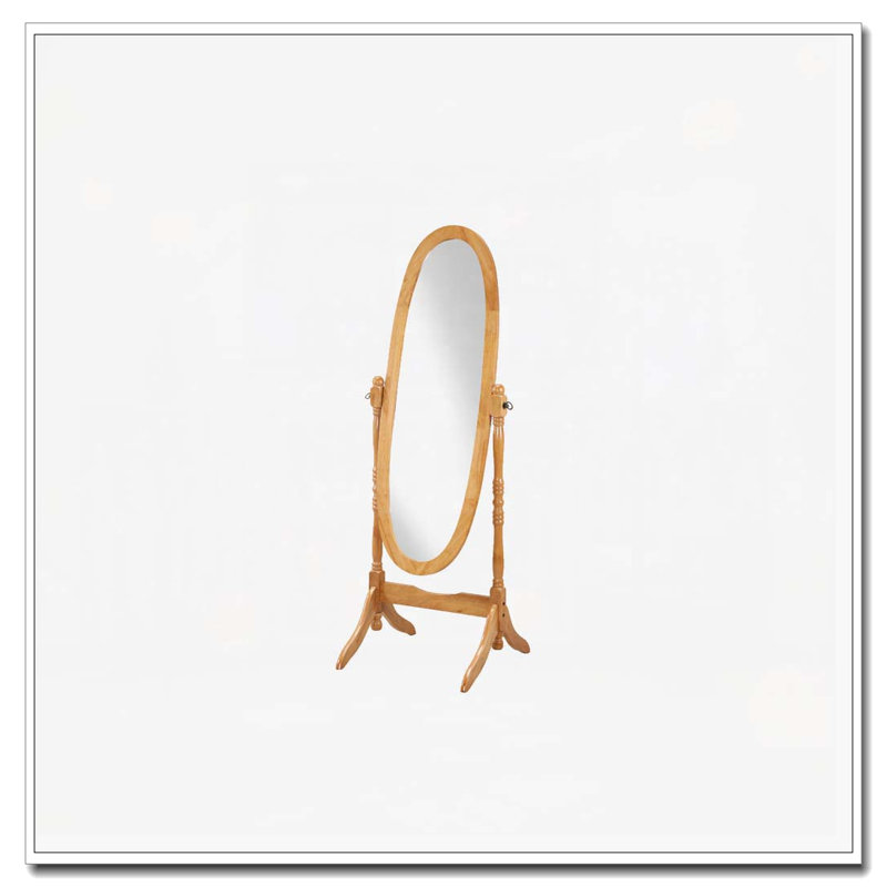 Miroir de plancher en bois, Chêne
