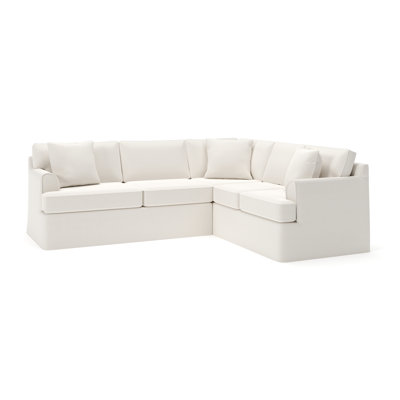 Conradina 2-Piece Slipcovered Sectional by Birch Lane