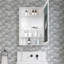 Surface Frameless Mirror Medicine Cabinet with Beveled Edges, Right Opening Door, Ideal for Versatile Bathroom Storage and Grooming
