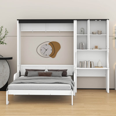 Multi-Functional Murphy Bed – Sofa, Desk, Storage Cabinet & Space-Saving Foldable Design