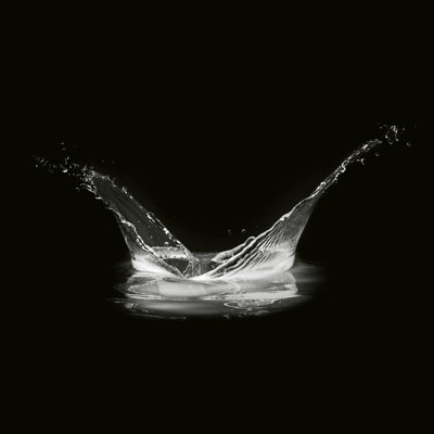 Éclaboussure d'eau isolée