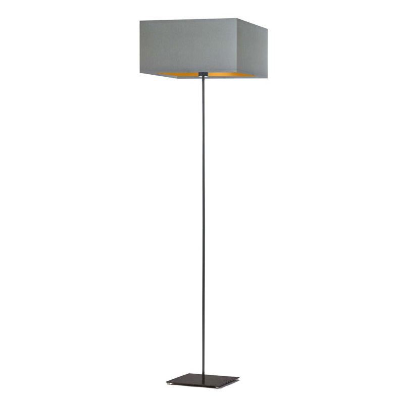 Eadlyn 156cm Traditional Floor Lamp, Grey, Black