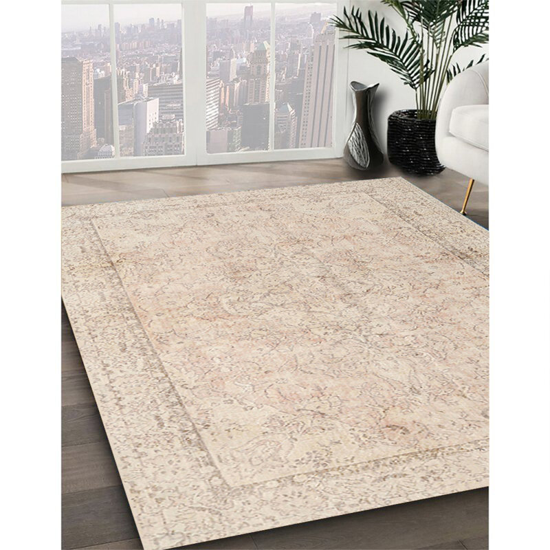 Tapis 100% traditionnel lavable à la machine 3836, Carré 4 pi