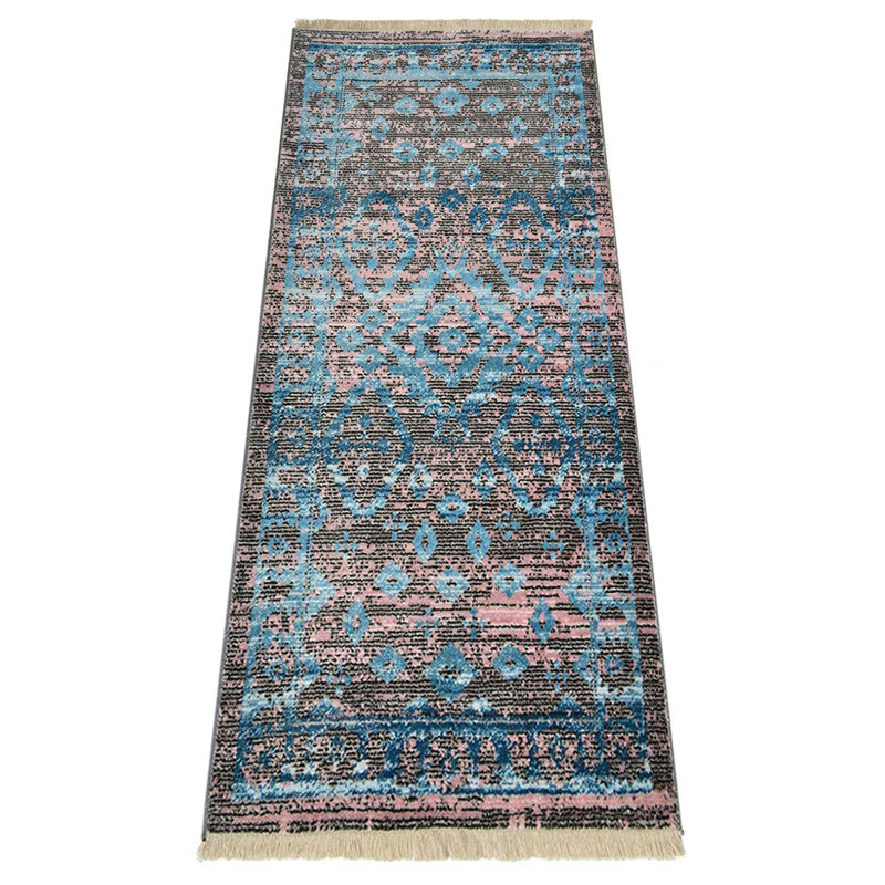 Crayton Machine Made Polyester Area Rugs - Runner, Brown Color, Oriental Design, Low Pile Machine Made Area Rugs for Living Room, Bed Room