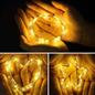 LED Indoor / Outdoor String Lights, 1cm H x 10cm L x 4cm D, Warm White
