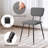 18.9" Black Adjustable Feet Dining Chair Side Chair-666920439-666920433