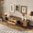 Mid-Century Modern Woven Rattan TV Stand, Fully Assembly-809552660