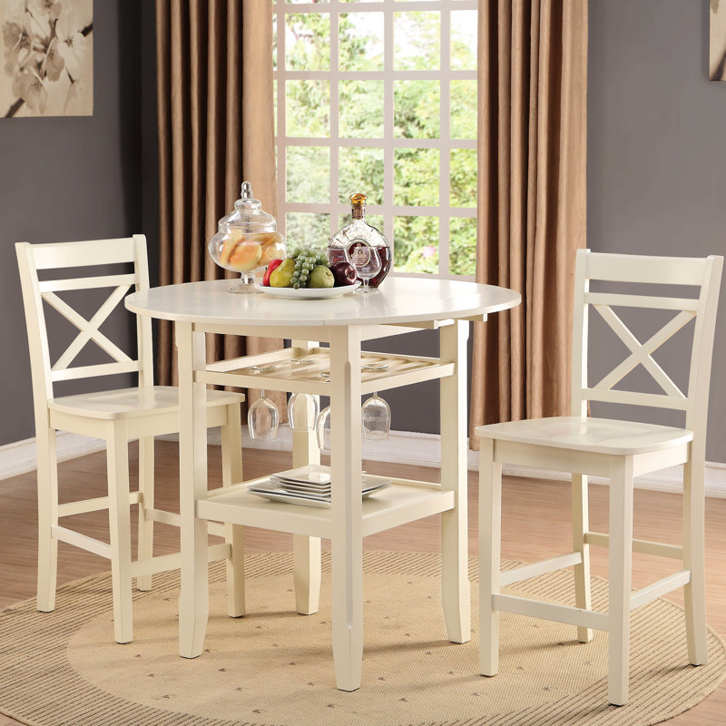 2 chaises de hauteur comptoir crème - élégantes et stables pour les sièges de salle à manger, option élégante