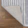 Megane MidCentury Art Deco Striped Arches Two-Tone High-Low Blue/White Rug