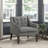 Clopton 26" Modern & Contemporary Accent Chair - Textured Accent Chair Removable Cushion Cover, Button-Tufted Back-114472614