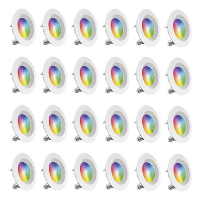 4" Smart Retrofit LED, 9W, Colour Changing Tunable White, Wi-Fi Enabled, Dimmable