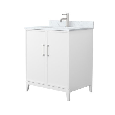 Elan Single Bathroom Vanity with Marble Top