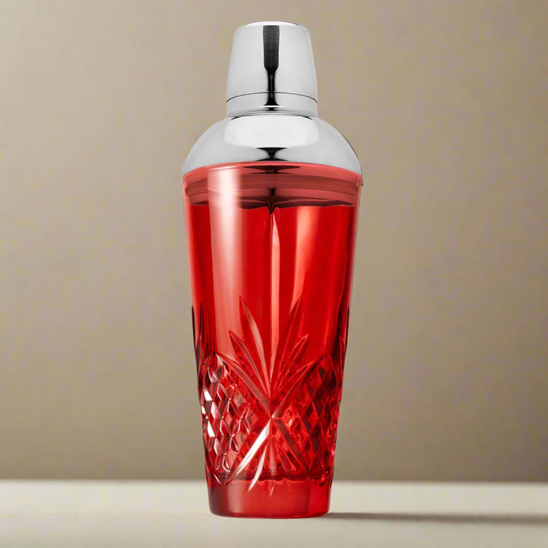 Dublin Crystal Red Cocktail Shaker 