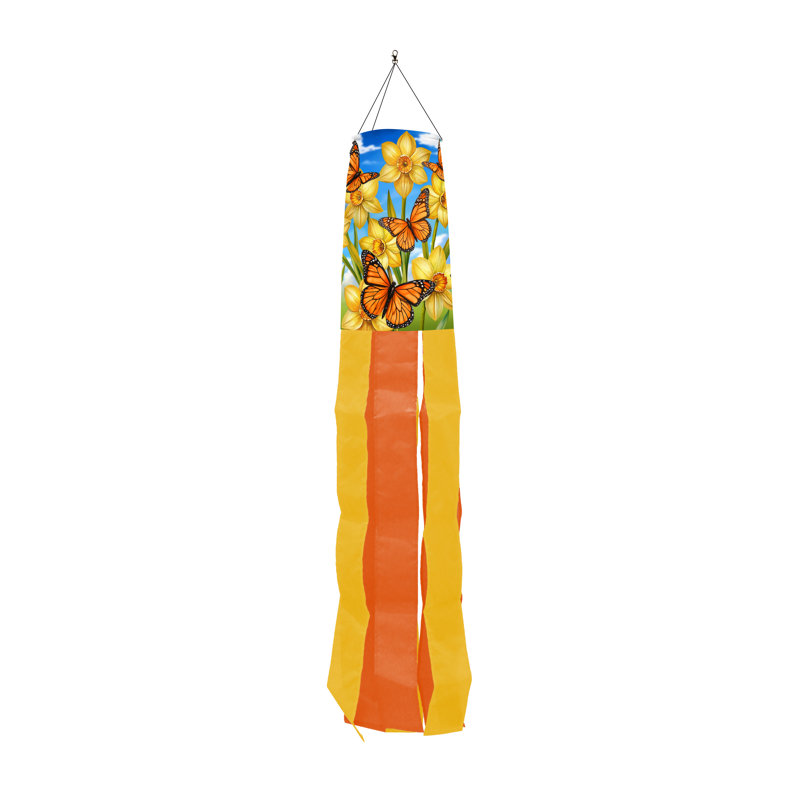 Girouette monarque, Printemps orange/noir/jaune