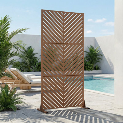 Metal Privacy Screen Fence Panel with Stylish Pattern